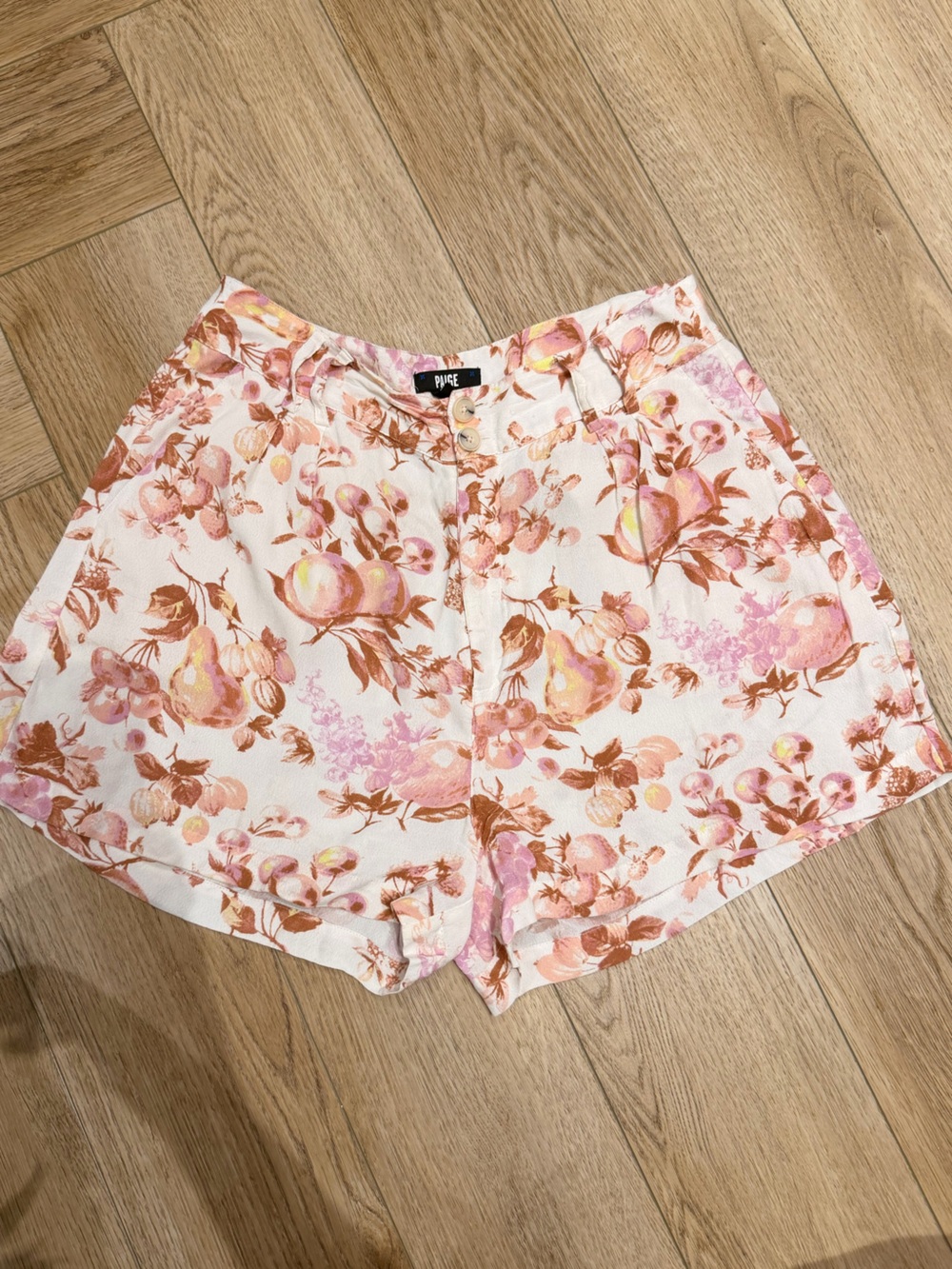 PAIGE Pink and Peach Floral Sleep Shorts